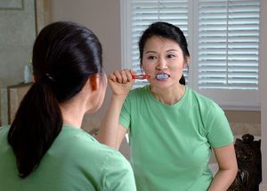 Limpieza dental mediante cepillado
